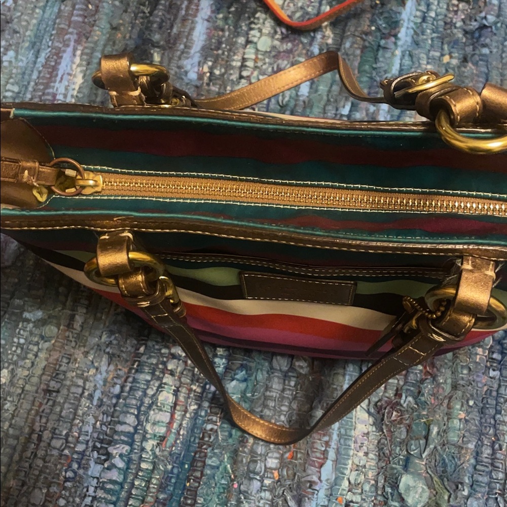 Coach Multicolor Striped Legacy Bag - Picture 4 of 16